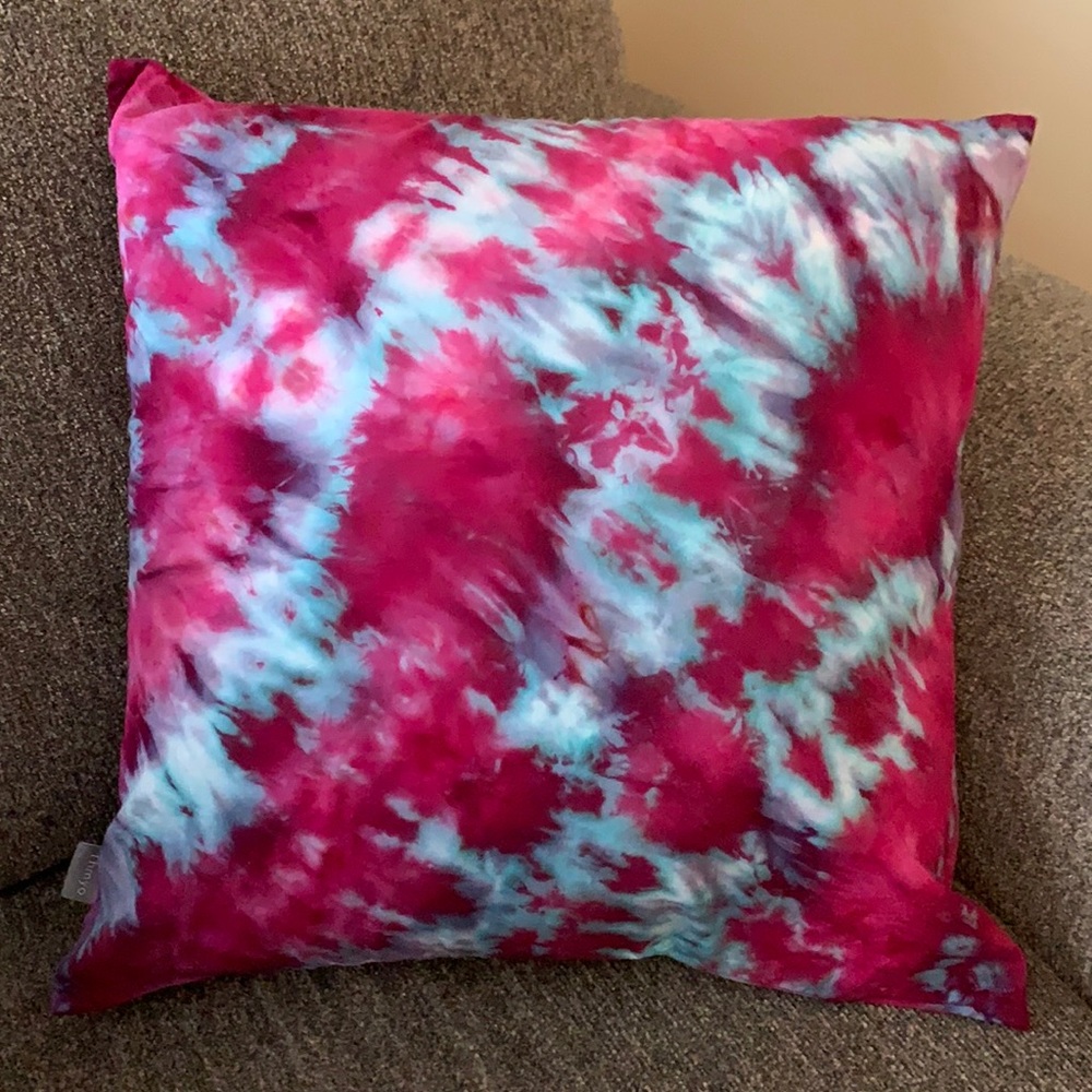 Handmade tie dye pillowcase
